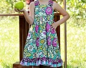 Sophia's Open Back Ruffled Dress PDF Pattern sizes 6-12 months to 8 NEW sizes