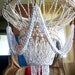FABULOUS LARGE SEASHELL Chandelier Vintage 70s Mid Century Cowrie Sea Shell Hanging Plant Tiered Basket Modern Bohemian Gypsy Home Decor