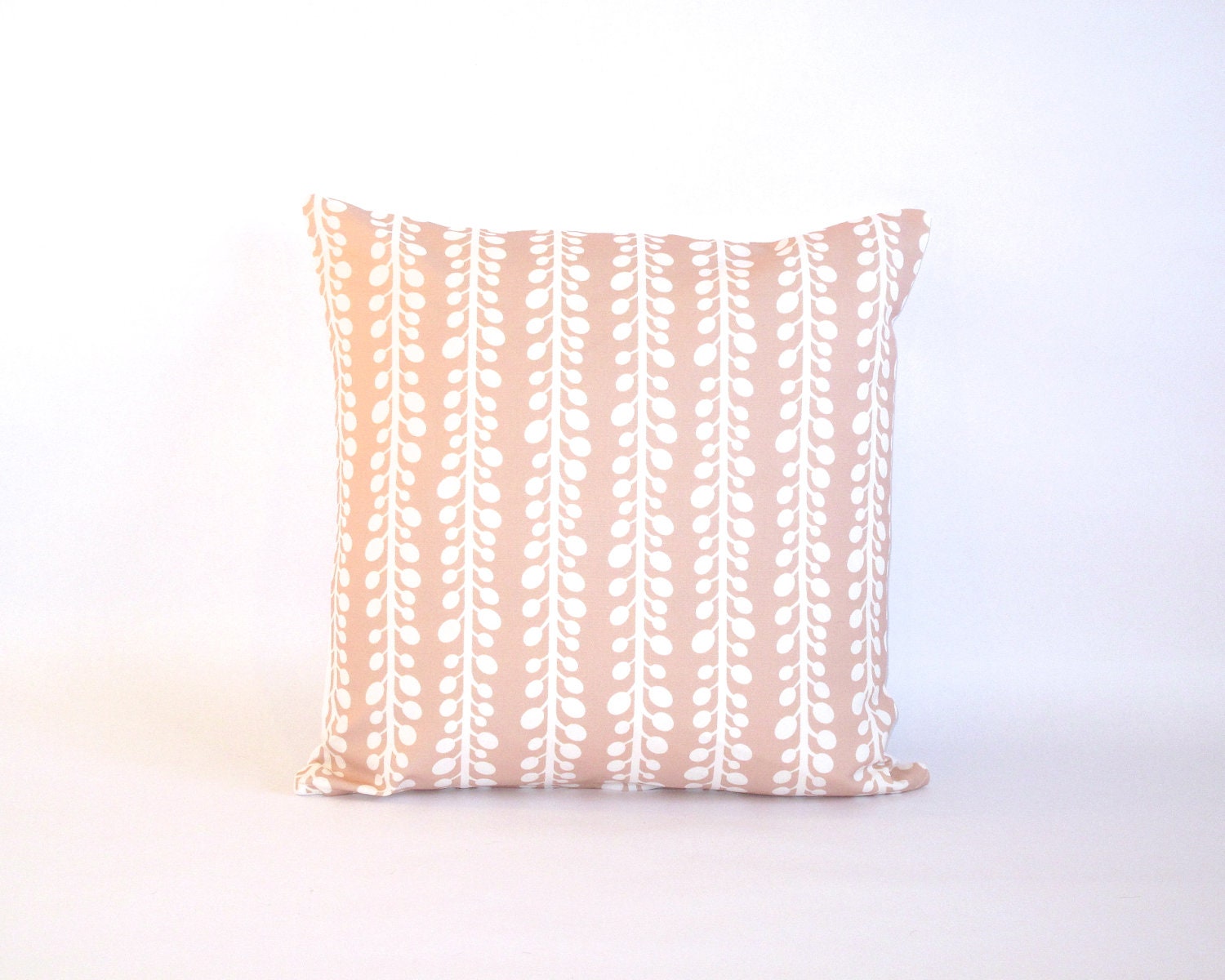 Decorative Pillow Cover in Rose Smoke Orchid Vines Print