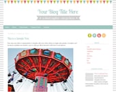Premade Blogger Template: Carnival Ride