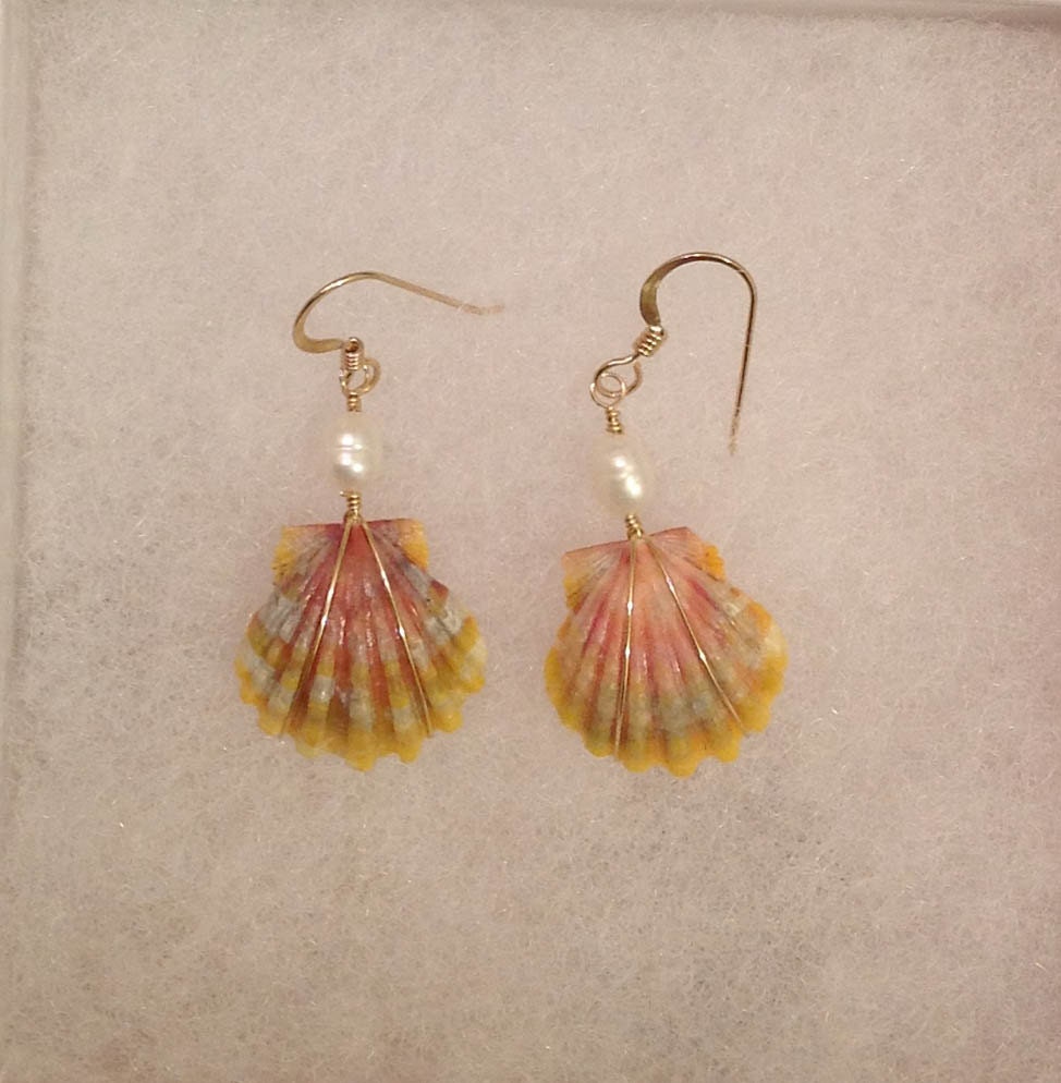 Sunrise Shell Earrings