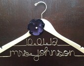 Wedding Hanger, Bride Hanger, Personalized Hanger, Wedding Date, 2 Line Hanger