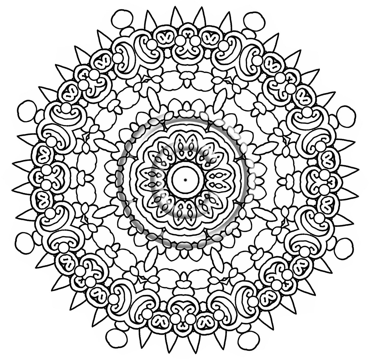 intricate shape designs coloring pages - photo #36