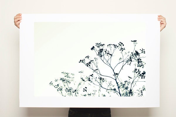 Tree Canvas Print Large Black and White Botanicals 20x30 minimalist home decor wedding gift wall art