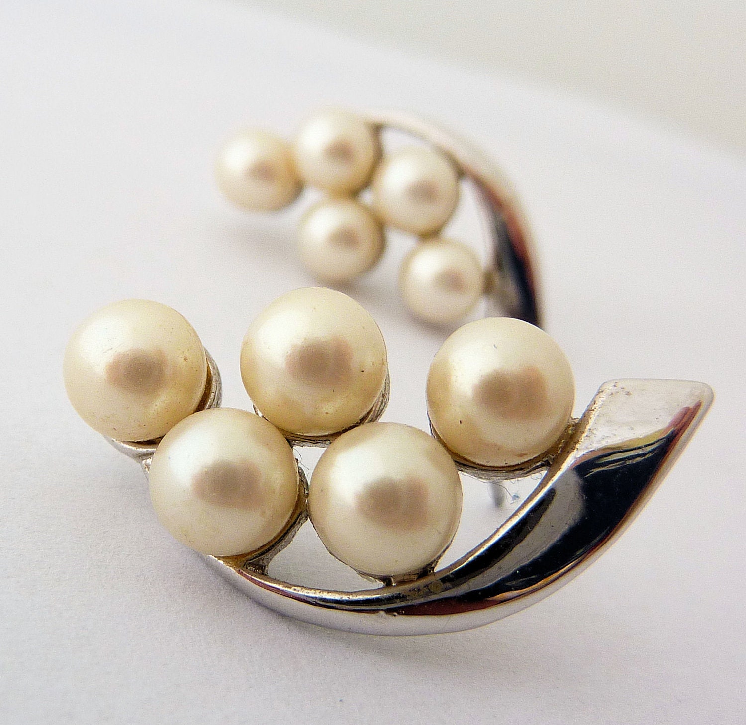 Vintage Faux Pearl Earrings