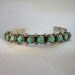 Vintage Turquoise Bohemian - Chic - Hippie - Cuff Bracelet - Silver