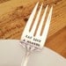 Eat Like a Hunter - Vintage Letter Hand Stamped Serving Fork - Vintage Gift - Home Decor - For that Hunter in your life