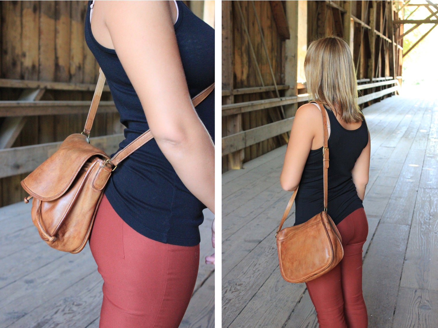 Vintage Coach Brown Leather Satchel