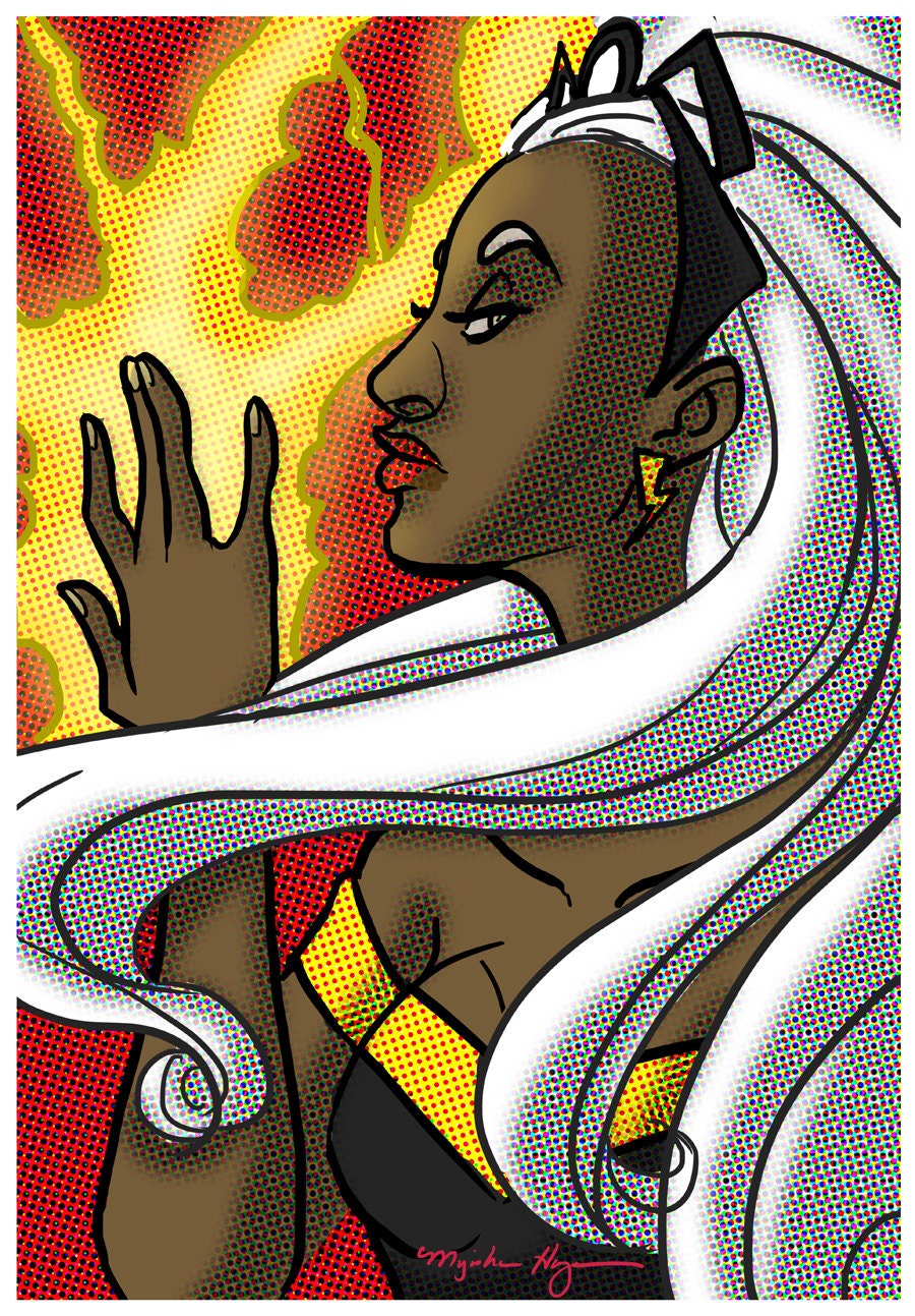 Storm Portrait Poster