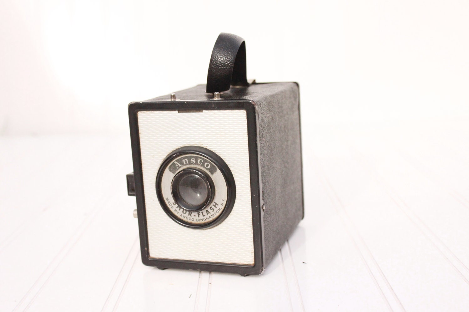 Vintage Ansco camera, box camera, Ansco Shur flash camera