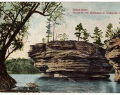 Antique Vintage Postcard "Sugar Bowl, Dells of the Wisconsin at Kilbourn City" 3.5" x 5.5" Dated: 1910
