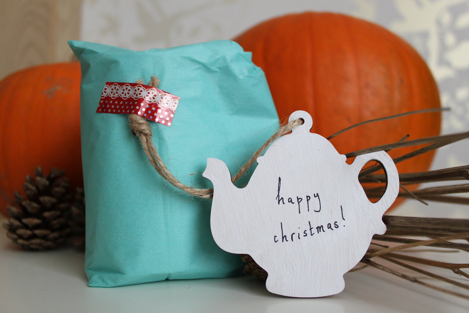 Teapot gift tag - free personalisation