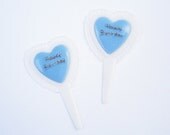 12 Blue Happy Birthday Heart Cupcake Picks Cake Toppers Il_170x135