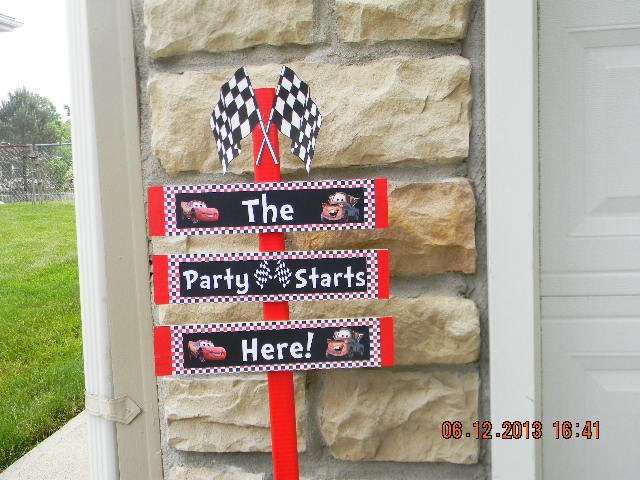 Disney Cars Birthday Yard Sign