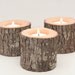 Tree Branch Candle Holders Set of 3 Short- Rustic Wood Candle Holders, Wooden Candle Holders, Wedding Centerpiece