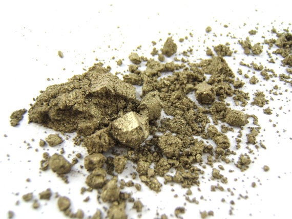 Eye Shadow Mineral Makeup - Golden Olive Eye Shadow - 1g Mineral Makeup Vegan Eye Shadow