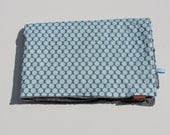 boy baby blanket minky blue amy butler polka dot