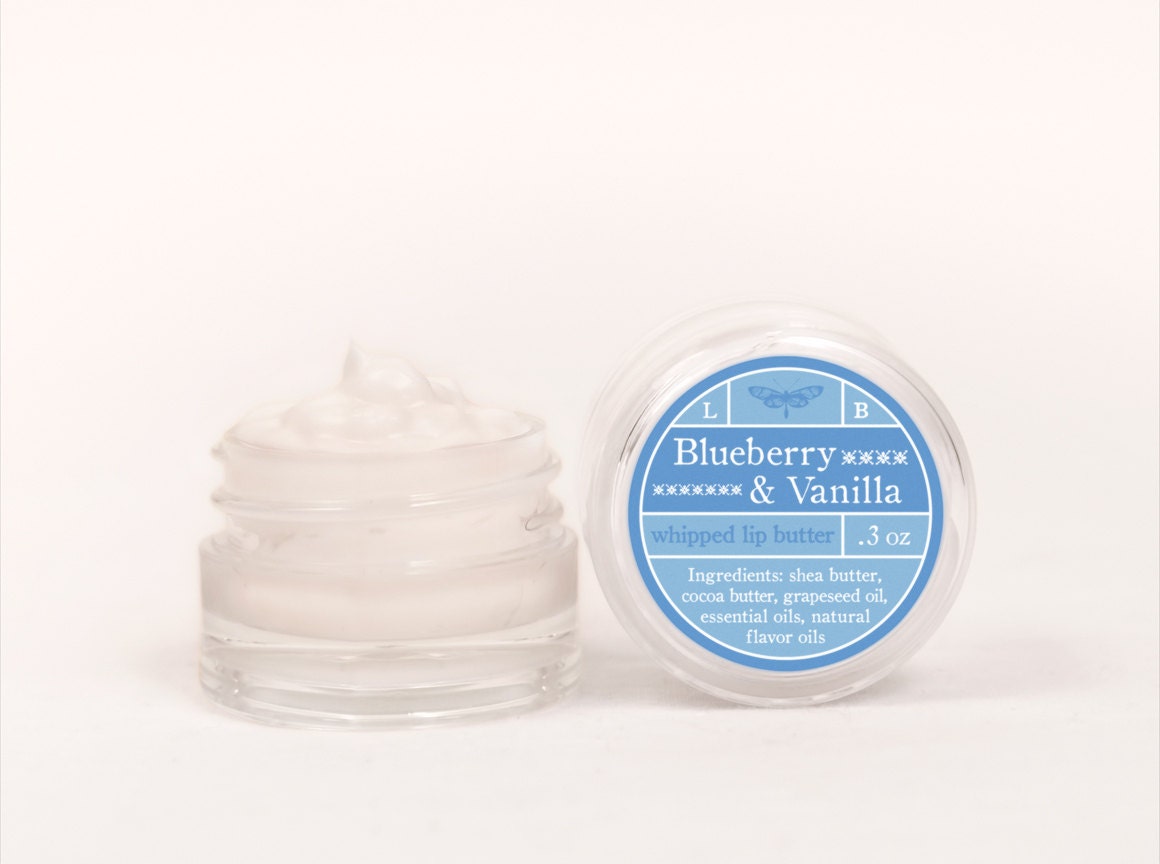 Whipped Lip Butter - Blueberry & Vanilla - Natural Icing for Your Lips