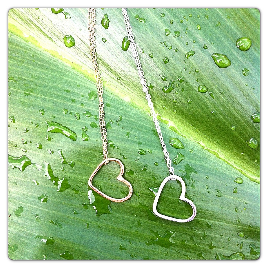 Floating Single Heart Necklace
