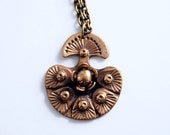 Modernist Finland Vintage Seppo Tamminen Bronze Necklace 1970s Nordic Scandinavian