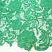 Emerald Green Lace Fabric Embroidered Flowers Hollowed By Lacetime