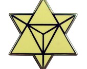 Star Tetrahedron Pin - (Glow in the Dark)