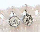 Sheet Music Earrings