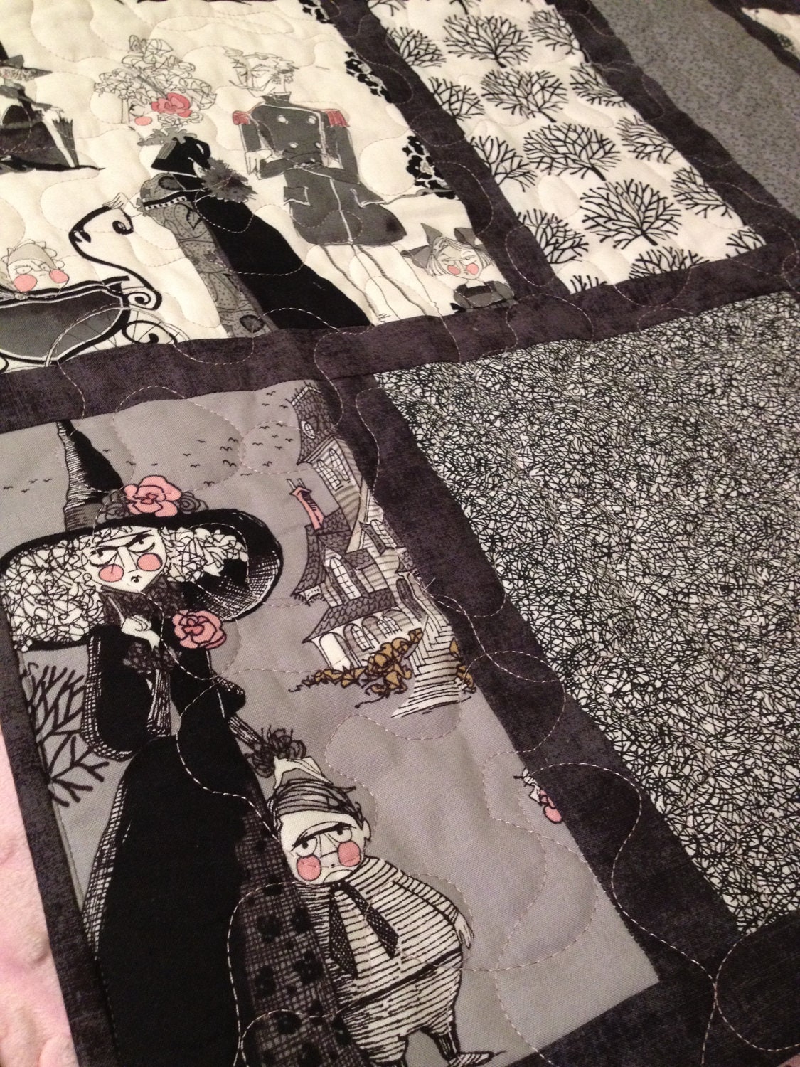 queen-size-quilt-gothic-ghastlies-handmade-by-quiltyninja-on-etsy