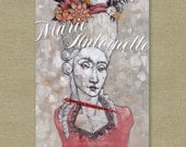 Marie Antoinette Alternative Movie Poster - Stylized Character Print 11 x 17