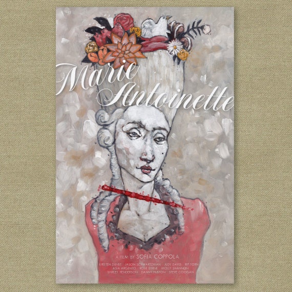 Marie Antoinette Alternative Movie Poster - Stylized Character Print 11 x 17
