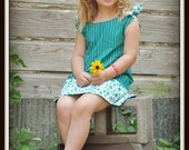 Girls Sewing Pattern for a Reversible Dress, INSTANT DOWNLOAD, Allison Reversible Dress, Newborn to 8 years,