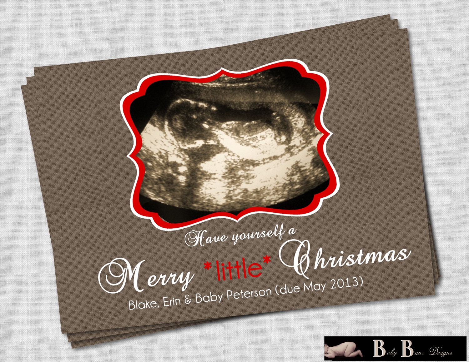 Ultrasound Christmas Card 