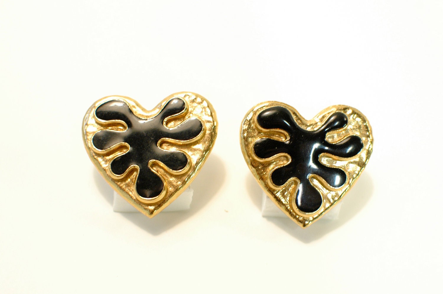 YSL Vintage Heart Shaped Earrings