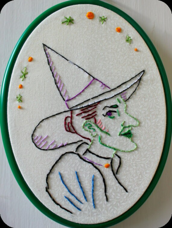 Witch hoop art - Wicked Witch of the West
