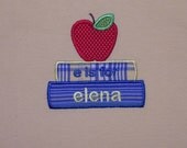 Custom Personalized Back to School Apples & Books Tshirt
