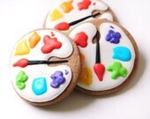 Artist Palette Sugar Cookies