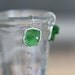 Sea Glass Mosaic Earrings - Greens (Free Shipping)