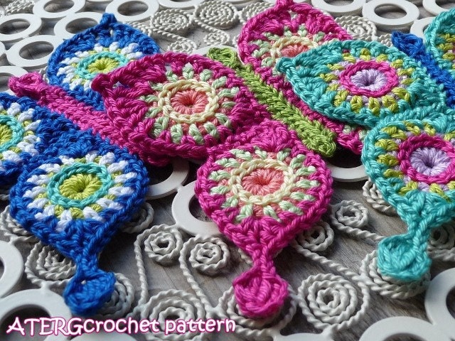 Crochet pattern butterfly by ATERGcrochet
