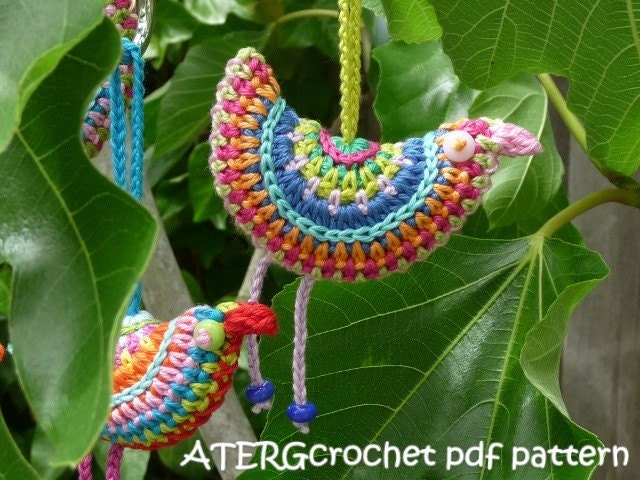 Crochet pattern bird of paradise by ATERGcrochet