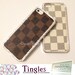 Luxury Classic Designer Inspired Silver Frame Hard Case Made w/ Swarovski Elements Crystals Diamond for iPhone 4 4S 5 White or Brown