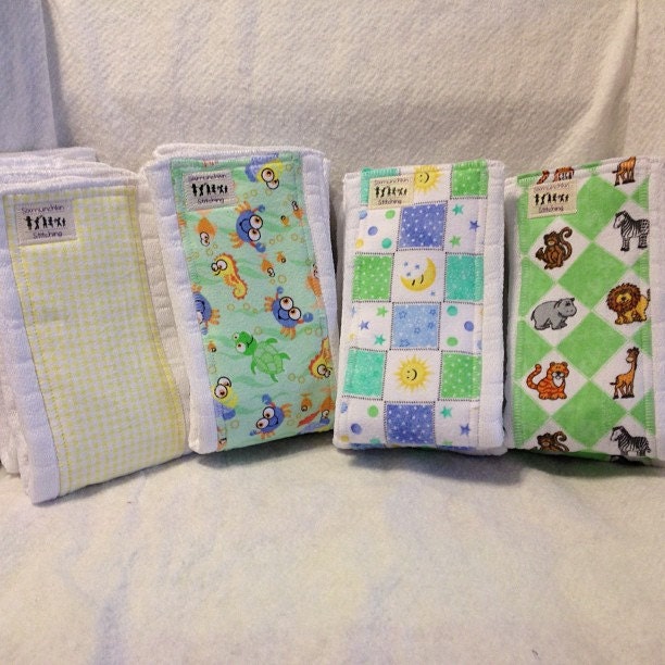 Made-to-Order Burp Cloths (One Dozen)