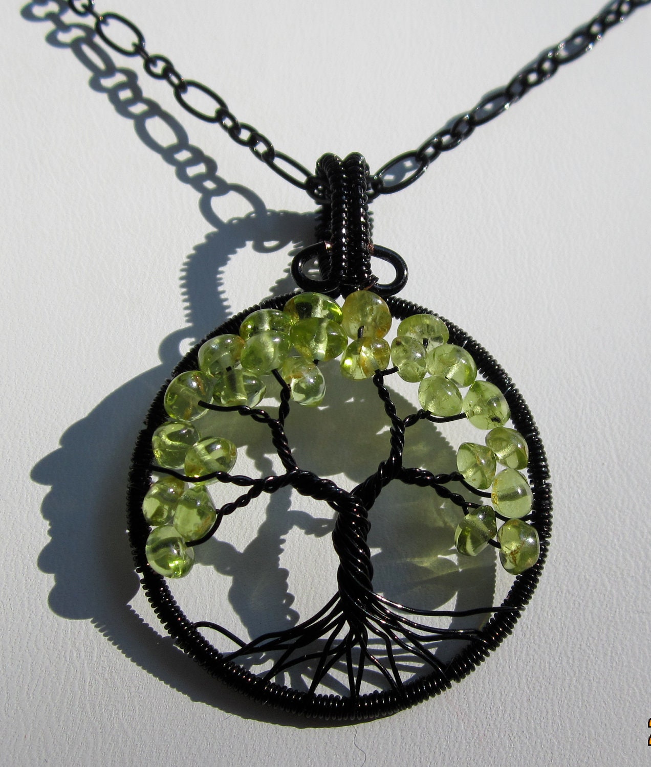 Peridot Tree of Life In Black