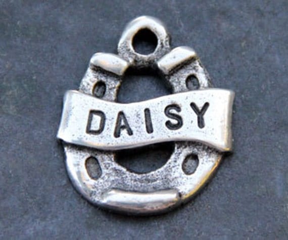 Dog Tag Small Dog ID Tiny Tag Lucky Horseshoe Pet ID Tag