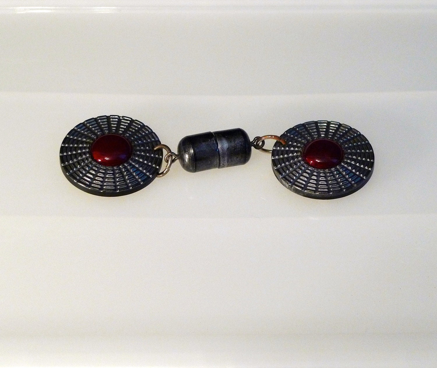 Coat Cape Toggle Set Clasp Fastener Button Set by plattermatter2