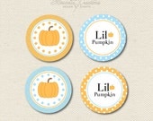 CUSTOMIZABLE PARTY CIRCLES -- Lil Pumpkin Collection -- Mirabelle Creations