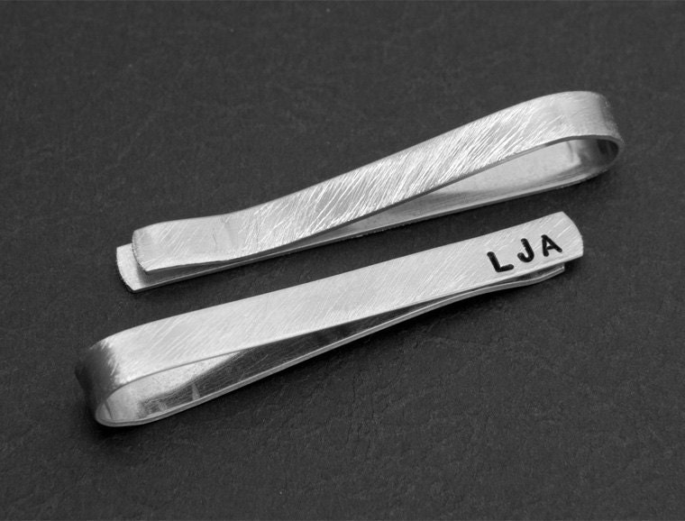 Personalized Tie Bar, Hand Stamped Tie Bar, Gifts for Groomsmen, Gifts for Guys