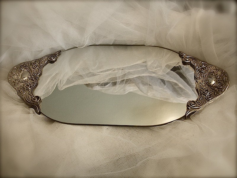 silver vanity tray