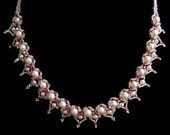 Beadwork Necklace  "Sweethearts"