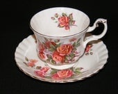 Royal Albert Centennial Rose Teacup and Saucer circa 1970-