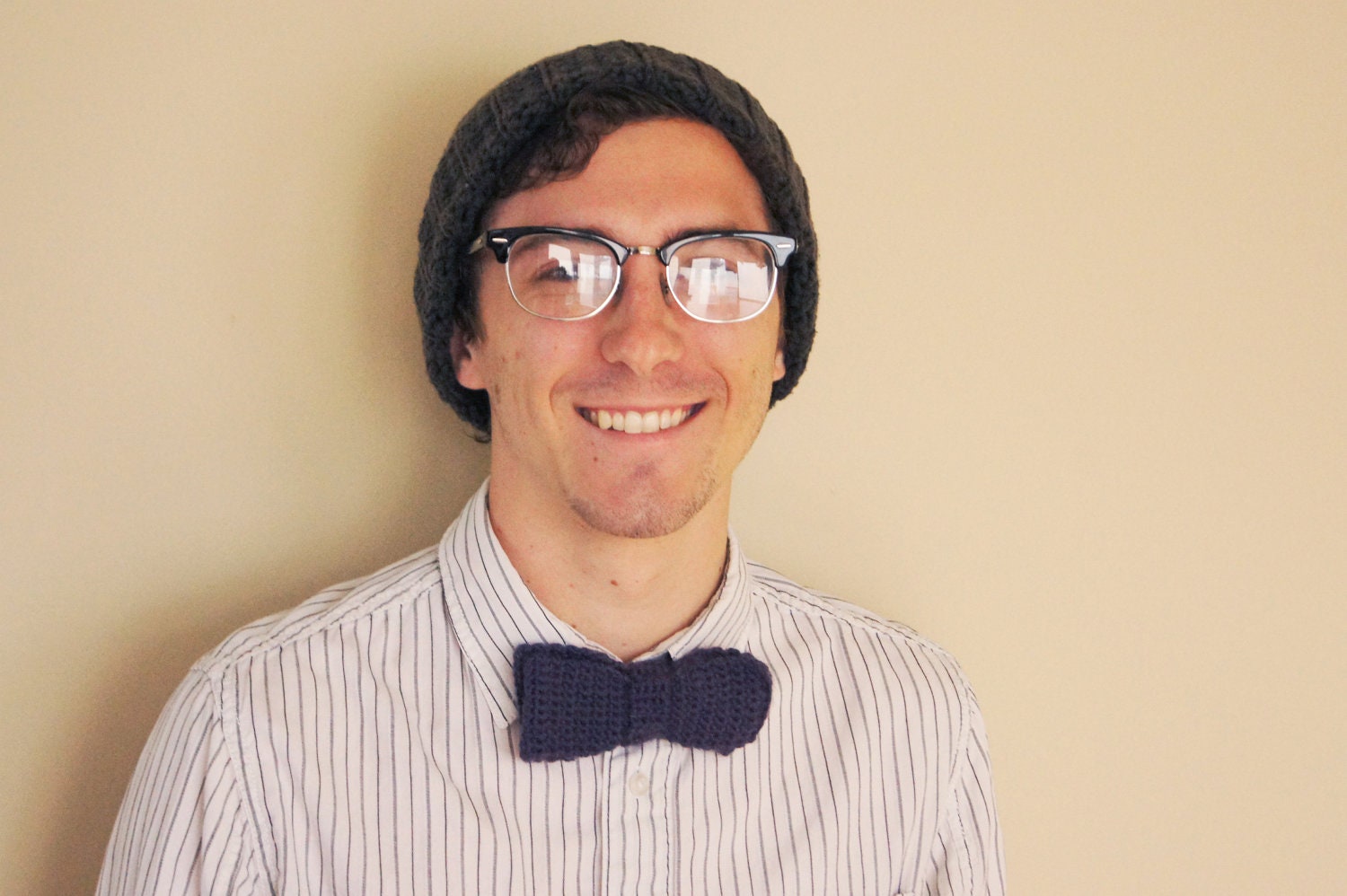 Crocheted Non-pre-tied (Untied) Bow Tie (Choose Your Color)